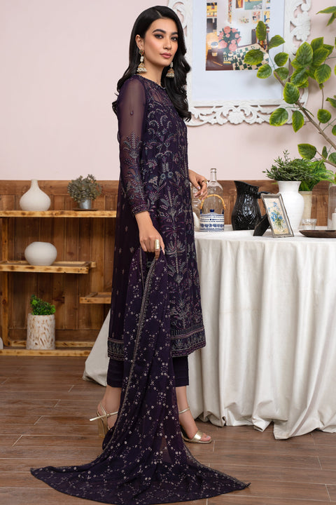 Meeral by Zarif Stitched Luxury Formal 3 Piece Suit ZLM-05 SCARLETT