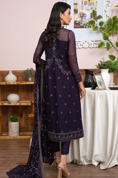 Meeral by Zarif Stitched Luxury Formal 3 Piece Suit ZLM-05 SCARLETT