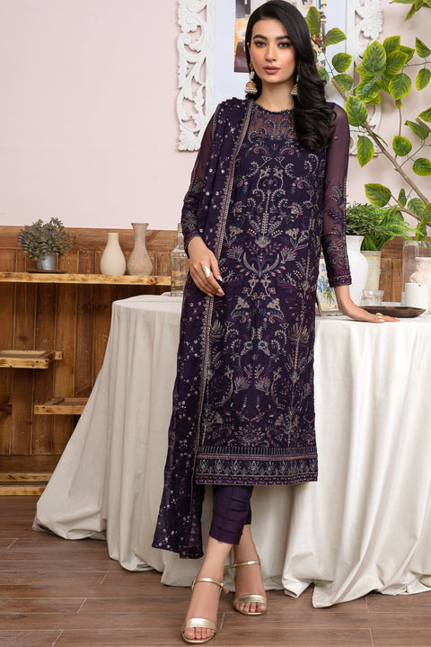 Meeral by Zarif Stitched Luxury Formal 3 Piece Suit ZLM-05 SCARLETT