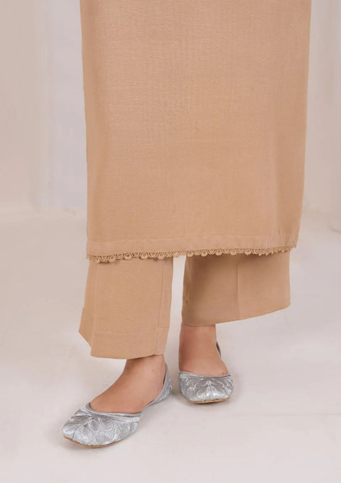 3pc Embroidered Silk Karandi with Embroidered Border Shawl Skin AML-W25-0027