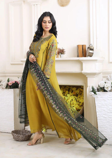 GILDED GARDEN - 3 PIECE CHIFFON