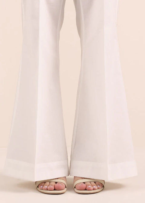 White Bell Bottom Non See - Trh. Pc