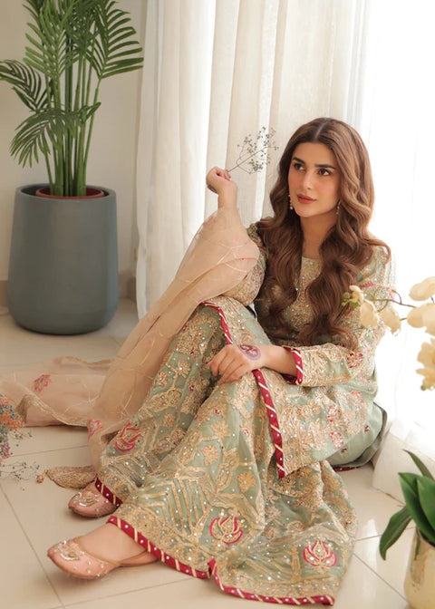 Mahi 8 - Designer Printed/Embroidered Suit