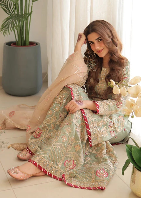 Mahi 8 - Designer Printed/Embroidered Suit