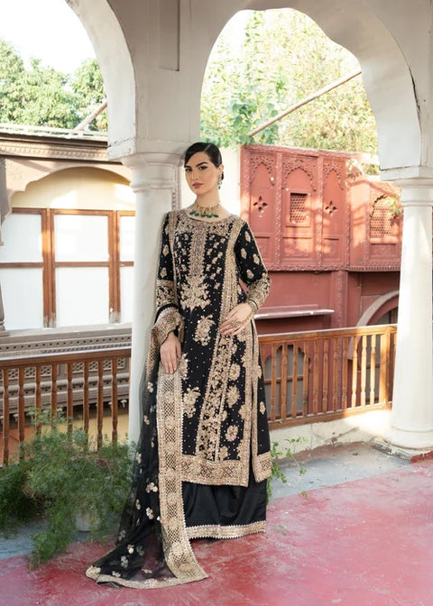 Anishka Black - Embroidered Kurta Set