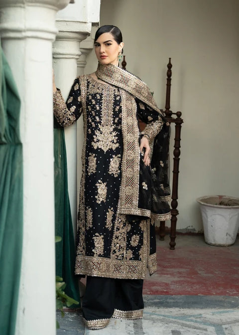 Anishka Black - Embroidered Kurta Set