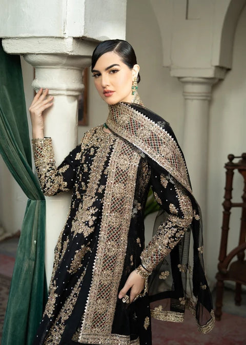 Anishka Black - Embroidered Kurta Set