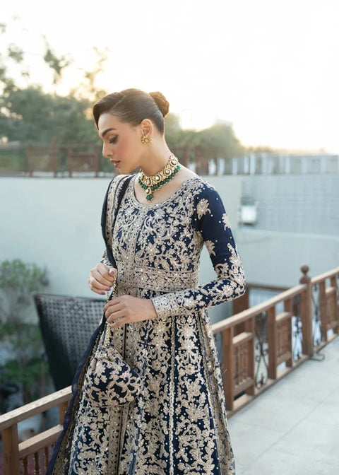Zanoon - Silver Gharara Set