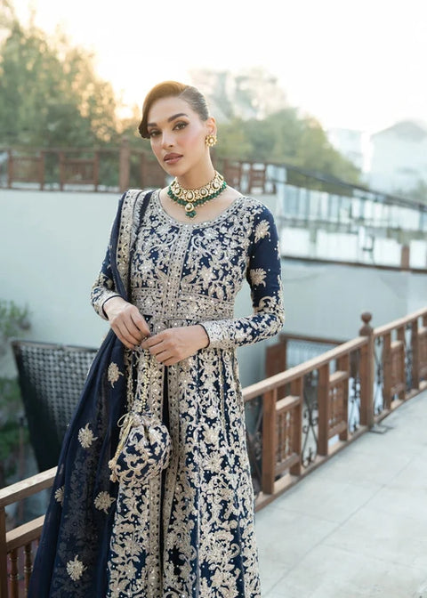 Zanoon - Silver Gharara Set