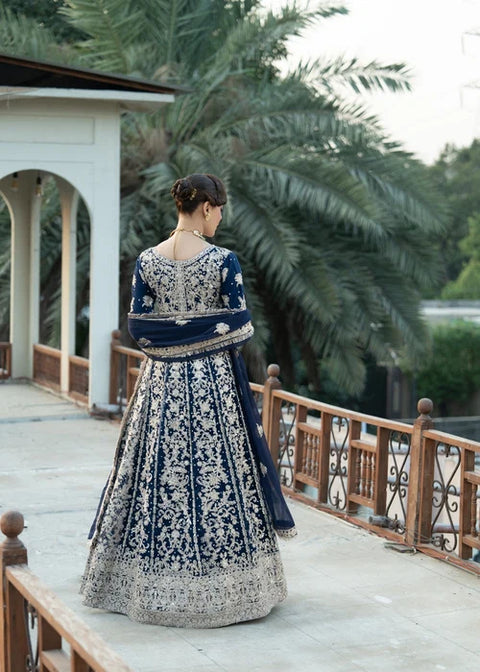 Zanoon - Silver Gharara Set