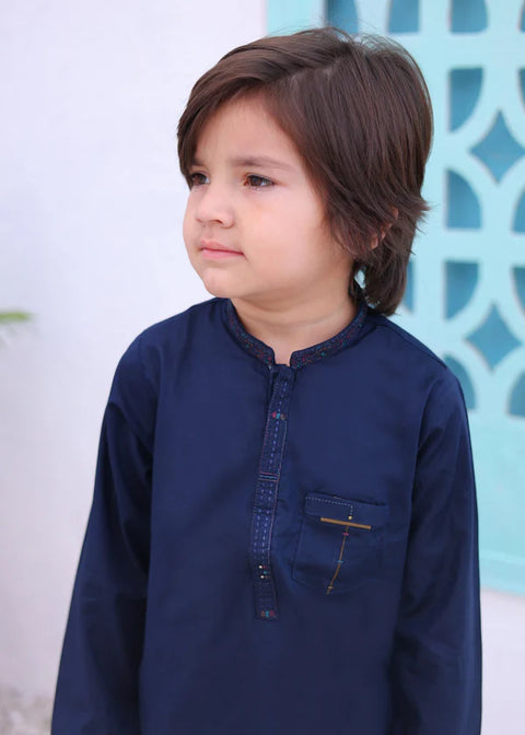 Royal Blue Kurta Trouser-AH 006