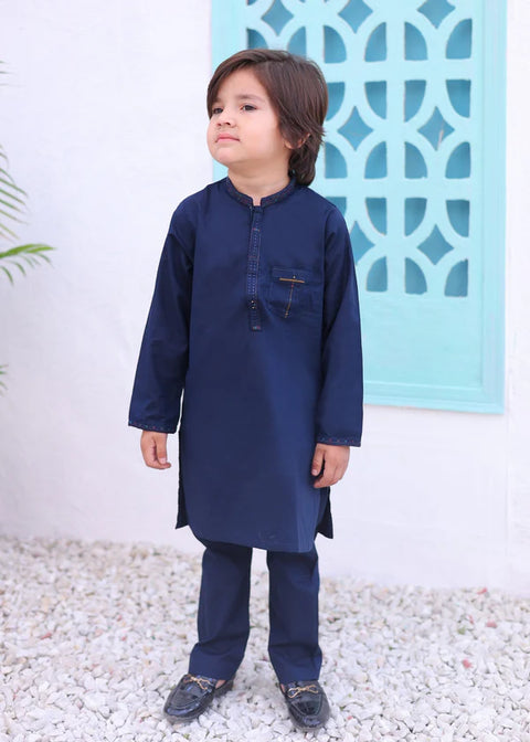 Royal Blue Kurta Trouser-AH 006