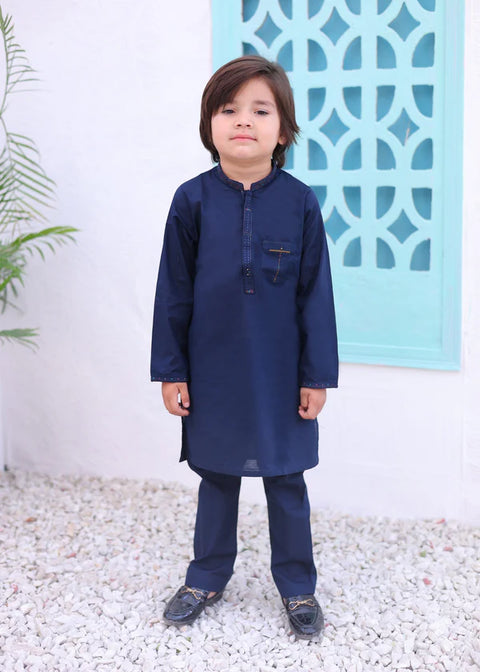 Royal Blue Kurta Trouser-AH 006