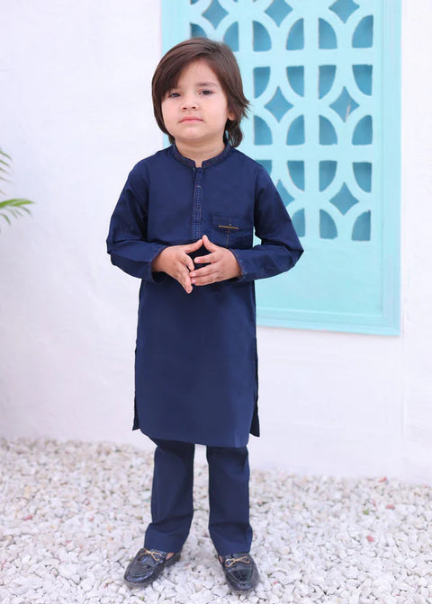 Royal Blue Kurta Trouser-AH 006