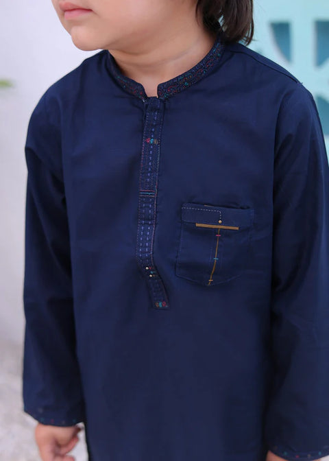 Royal Blue Kurta Trouser-AH 006