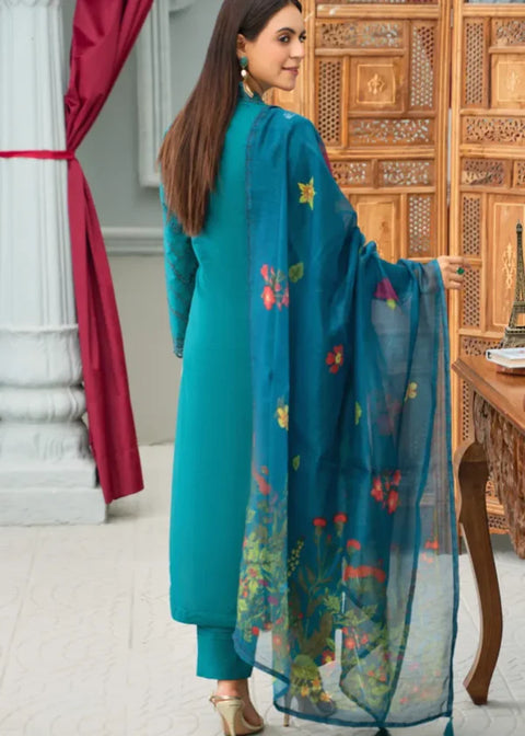 luxury cotton teal