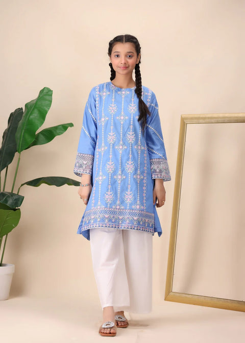 Azure Bloom Kurta Set