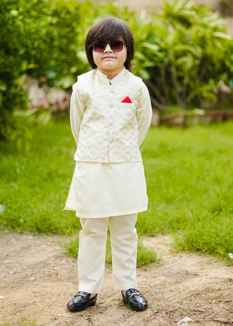 Bavarian Cream Waistcoat Suit-KC 029