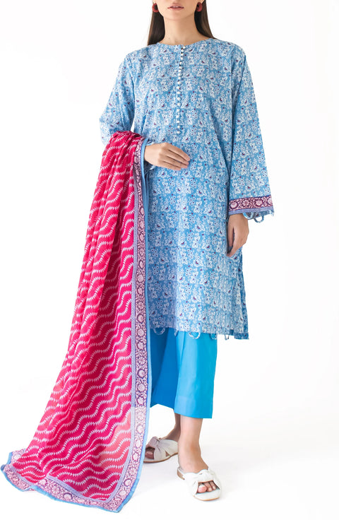 Printed 3 Piece Suit