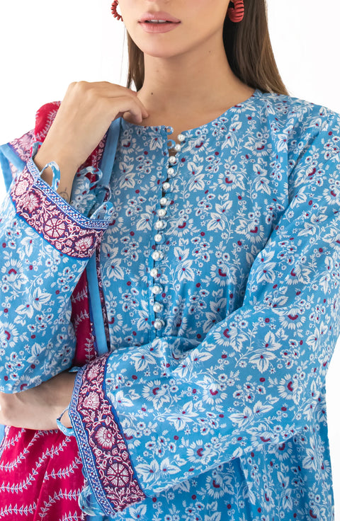 Printed 3 Piece Suit