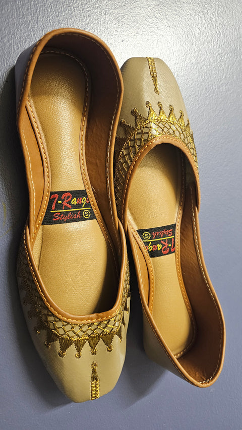 Brownish Grey Embroidered khussa 10