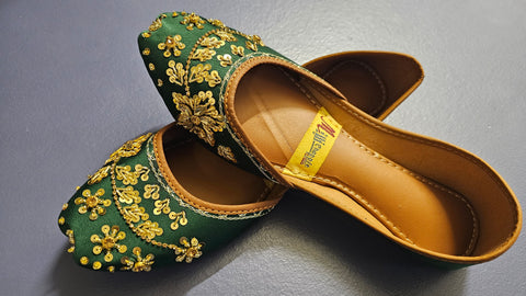 Green Embroidered khussa 10