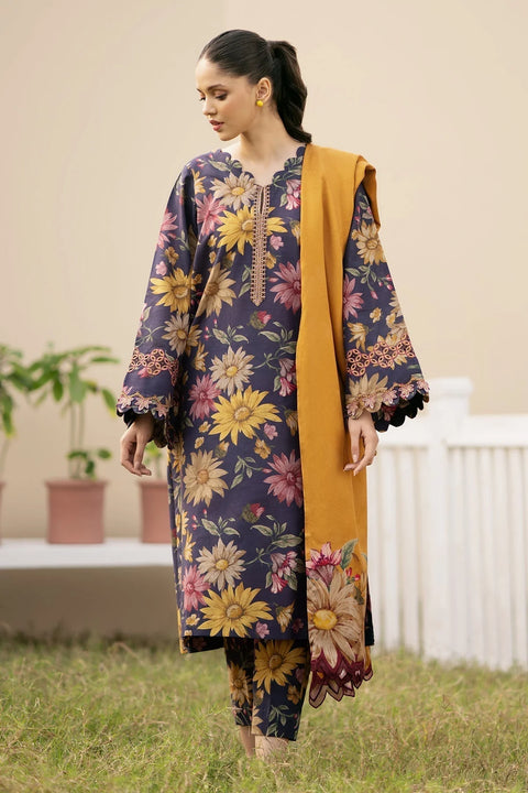 Printed 3 Piece Suit